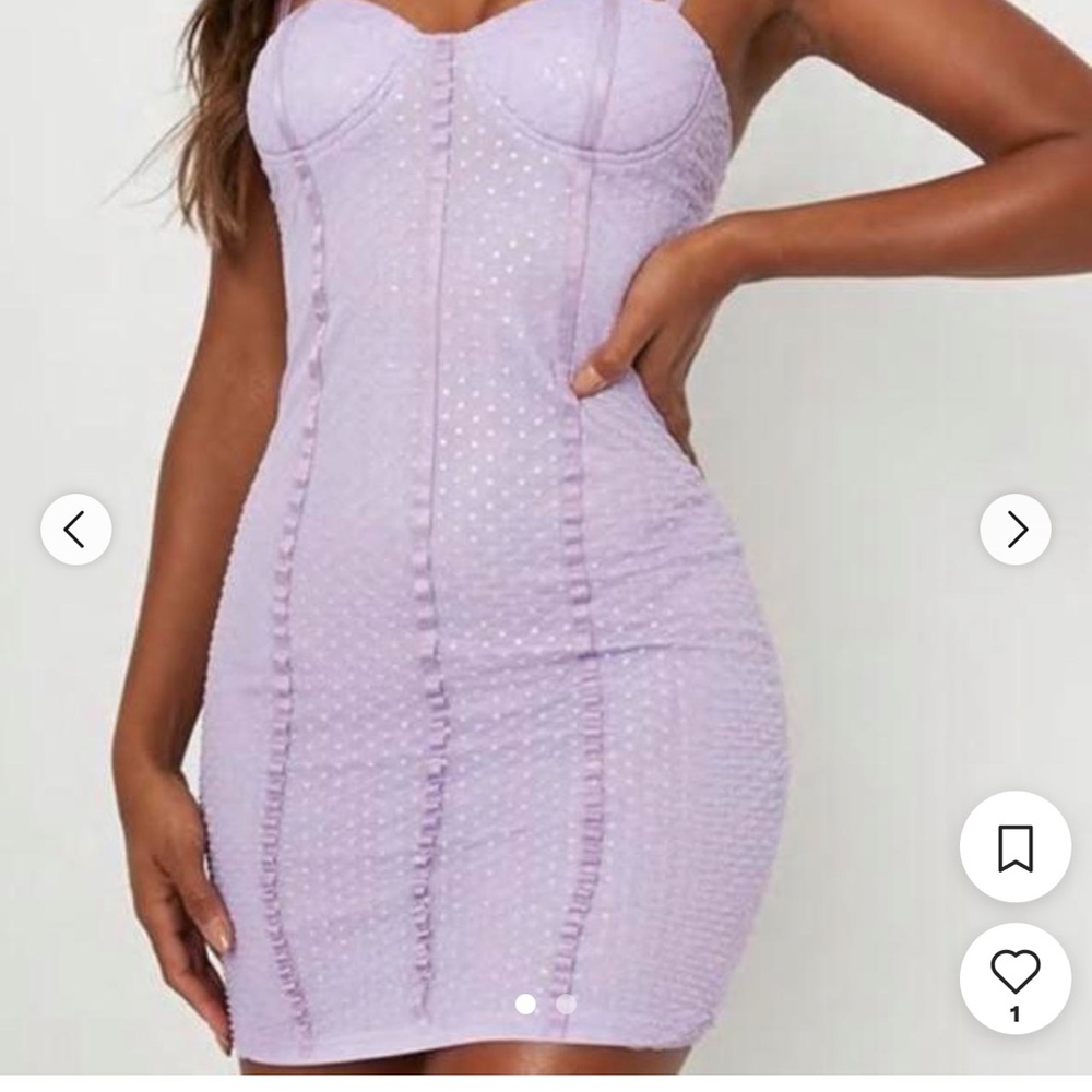 Missguided sequin corset mini dress